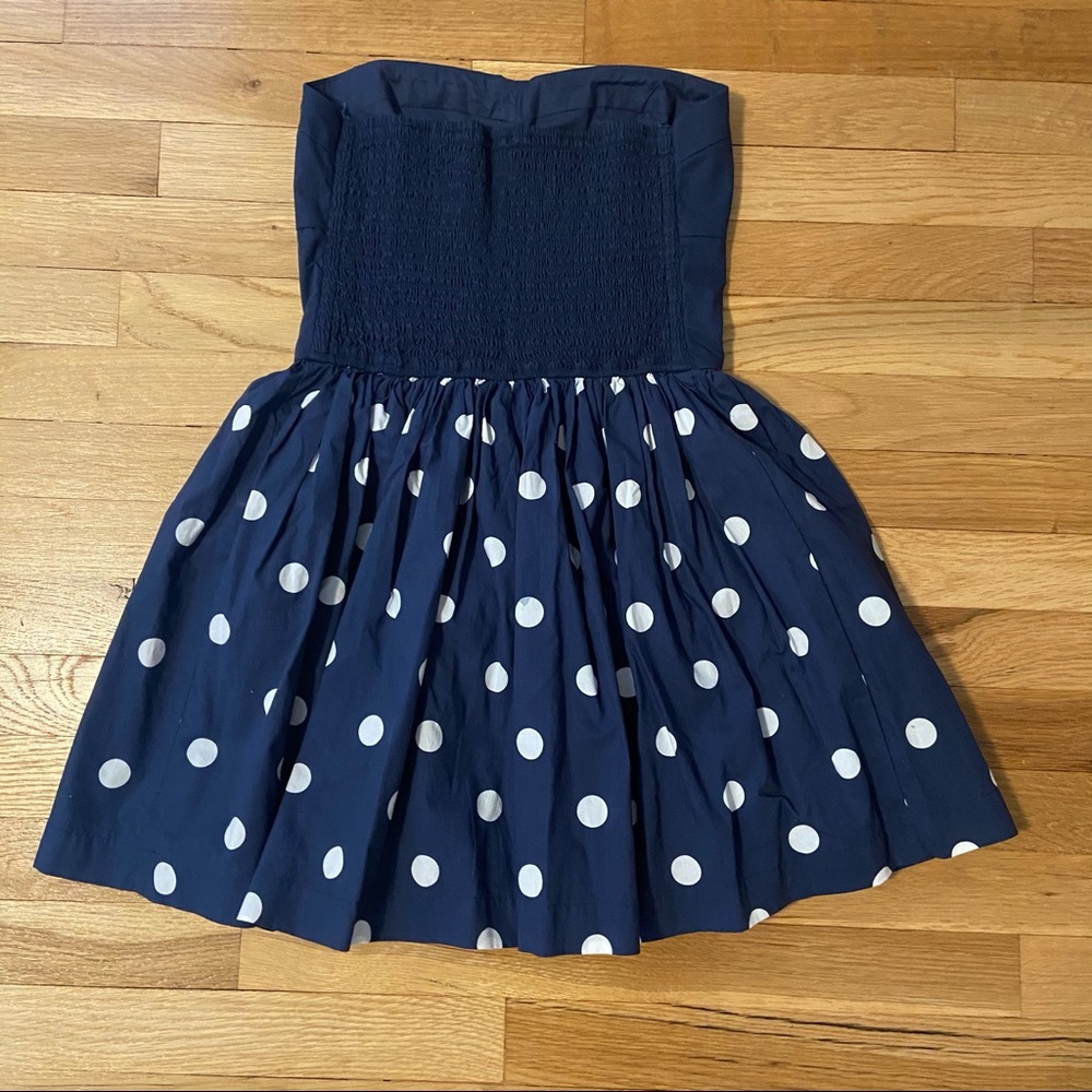 {Gilly Hicks} Navy & White Polka Dot Dress - Medium - Picture 3 of 7